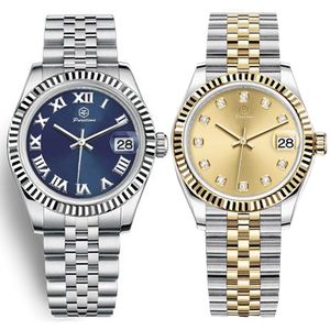Designer Lady Wristwatches Womens Watch Woman Wristwatch Mother Pearl Wimbledon 31mm 2813 Automatisk mekanisk rörelse rostfritt