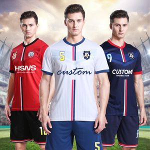 Inne towary sportowe Niestandardowe dorośli Football Jersey Spersonalizowane wydrukowane oddychane mundury klubowe drużyna treningowa mundur piłkarski dla mężczyzn 230713