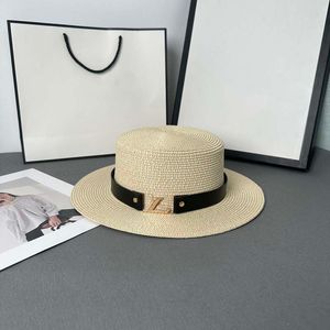 Projektantka Women Wide Brim Cap Top Słomy Hat Men Formal Fashion Casquette C Summer Busket Hats Lady Beach Caps Sunhat Ball Cap Cyd237143