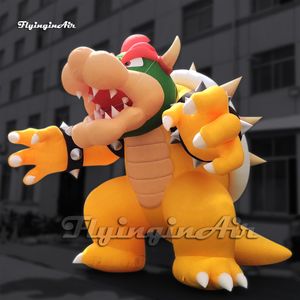 Fantastic Large Inflatable King Bowser Koopa Cartoon Character Air Blow Up Evil Turtle For Comic Show