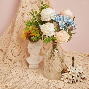 Decorative Flowers 1PC Artificial Fake Flower For Vase Arrangement DIY Home Living Room Bedroom Desktop Ornaments