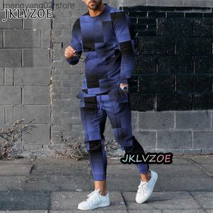 Męskie dresy męskie T-koszulka Designer Designer Gym Gym Graphic 3D Print Overize strój 2-częściowy