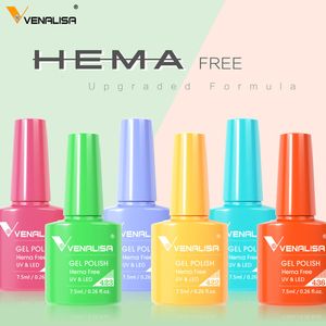 Nail Gel Venalisa Polish 75 ml Hema Free Soak Off UV LED Varnish Full täckning Superstruktur Gorgeous Manicure 230714