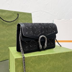 Klassische Dionysus-Luxusmarkentasche, modische Umhängetasche, 2023, karierte Markenbrieftasche, Vintage-Handtasche aus braunem Leder für Damen mit mehrfarbiger Box