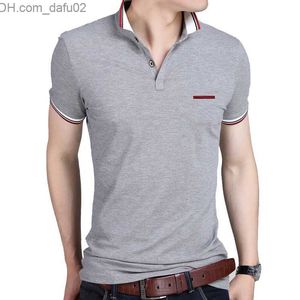 T-shirt da uomo BROWON T-shirt casual estiva a maniche corte T-shirt da uomo formale con colletto rovesciato T-shirt da uomo slim fit Taglie forti Z230714