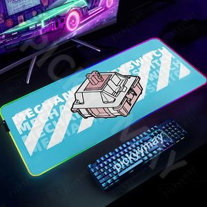 RGB Mouse Pad Mechanical Keyboard Gaming Mousepad Switch Rubber LED LUMINOUS MOUS MAT GAMER MOUSEPADS LED DESCH MATS Bakgrund