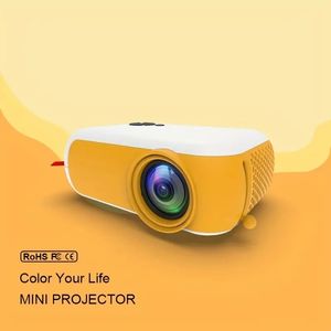 Mini projektor 480*360 pikselowy mini belka obsługa 1080p przenośny projektor wideo USB do kina prezentowego kina domowego.