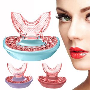 Dispositivos para cuidados com o rosto Silicone Lip Plumper Device LED Red Light Infrared Therapy Eliminar Lábios Linhas Aumentar Plenitude Instrumento de Beleza 230714