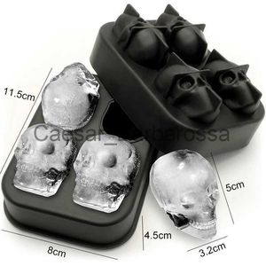 Ice Cream Tools Silicone Mold Ice Mold Whiskey Cocktails Beverages Iced Coffee Bear Rose Pistol Shape Ice Bar Tool Skull Silicone Ice Cube Mold x0714