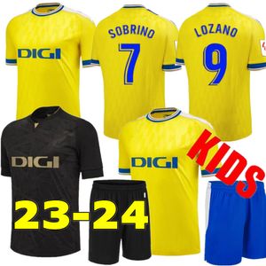 Versão do fã 23 24 Cadiz camisas de futebol CADIZ CF Carnaval Negredo camisetas de futbol 2023 2024 LOZANO ALEX Bodiger Juan Cala CAMISETA A LIGA camisa de futebol masculina infantil