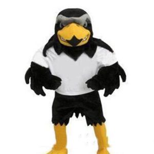 2019 Professional custom-made Deluxe Plush Falcon Mascot Costume Adult Size Eagle Mascotte Mascota Carnival Party Cosply Costum233f