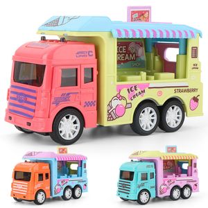 Action Toy Figures Kids Kitchen Play Toys for Girls Ice Cream Push Up Children Cooking Set Pretend Boy 230713