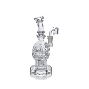 Waxmaid 7.48inch Fab Ei Shisha Glass Dab Rig Einzigartige Schweizer Matrix Percolator Glas Bongs Wasserrohre Öl Rigs US -Lagerhandel Einzelhandelsbestellung kostenloser Versand