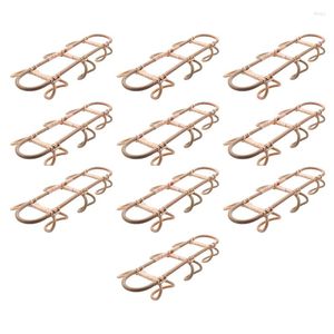 Hangers 10X Rattan Wall Hooks Kids Garments Organizer Rack Clothes Hat Hanging Hook Hanger Room Decor