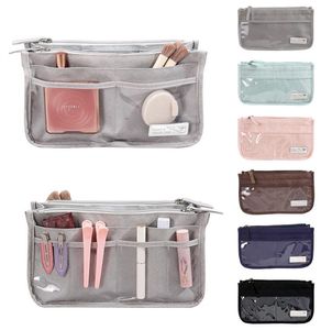 Bolsa cosmética para mulheres Bolsa de mão com zíper transparente Sacos de maquiagem organizador para banho de viagem Estojo de banho Sacos de higiene pessoal para meninas