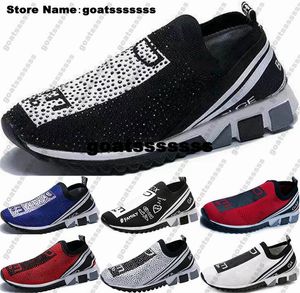 Sneakers mens storlek 5 11 skor designer tränare sorrentos slip på oss 5 vit springa röda US5 lyxiga casual socksko kvinnor 2541 svarta chaussures kid zapatos gyllene