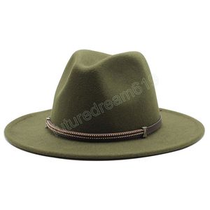 Fedora Hut Filz Kappe Breiter Krempe Damen Trilby Chapeu Feminino Hut Frauen Männer Jazz Kirche Pate Sombrero Caps