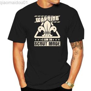 Herr t-shirts Jag är i scoutläge-t-shirt rund halsherr l230713