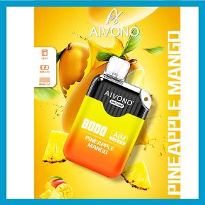 AIM Clear 8000 Tek Kullanımlık Vape Kalem E Sigara Cihazı 650mAh Pil 18ml POD Önceden doldurulmuş Catridge şarj edilebilir vs 2023 Eb Tasarım