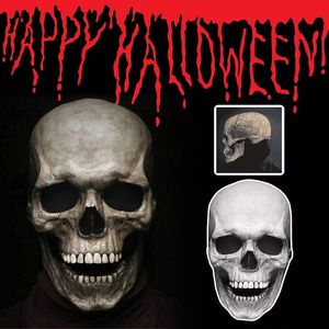 Party Masks Halloween Mask Movable Jaw Skull Helmet Horror Scary Cosplay Musk Decor 2023 230713