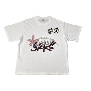 Herr t-shirts herrar t skjortor high street sicko.1993 Amhurst tvättade retro kort ärm lösa kvinnor casual kläder droppleverans uppenbar