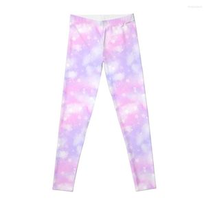 Pantaloni attivi Estetica Galassia stellata Nuvole Modello pastello Leggings Abbigliamento da ginnastica per donna Palestra Donna Legins