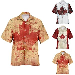 Camisetas masculinas de corte baixo masculinas moda verão lapela camisa de manga curta com estampa de botão macacão com capuz masculino gola prensa