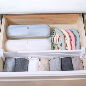 Clothing Storage Cabinet Drawer Separator Divider Grid Retractable ABS Plastic Adjustable Organizer For Kitchen Bedroom