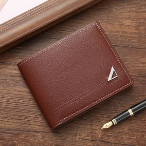 PU Leather Wallet Vintage Men Slim Male Purses Clemence Wallets Multi-function Large Capacity Money Coin Credit Card Holder Bags