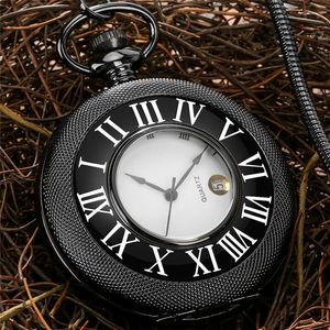 Pocket Watches Vintage Style Hollow Out Cover Engraved Roman Number Quartz Watch For Men Women Fob Pendant Chain Collectable Clock Gift