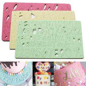 ケーキツールツールキャピタルアルファベット番号エンボスレターカッターカッターモールドボーイガールクッキースタンプフォンダン230714