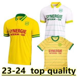 23 24 Nantais Maillots FC Nantes Etoile Soccer Jerseys Campeões Negros Especiais Reedição 2023 2024 M. Mohamed Blas Coco Simon Futebol Camisa Homens Crianças Maillot De Foot 88