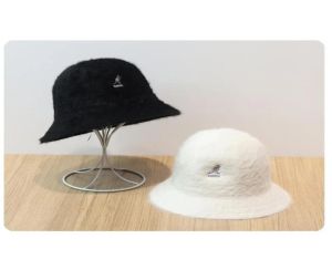 Autumn and Winter Women039s New Rabbit päls Pure Color Korean Fisherman Hat Kangol Kangaroo Brodery Warm AllMatch Bucket Hat1946332