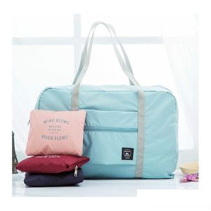 Borse portaoggetti Mtifunction Pieghevole Lage Grande capacità Borsa impermeabile da viaggio Borsa da viaggio Borsa pieghevole Organizzatore Vt1565 Drop Dh2O4