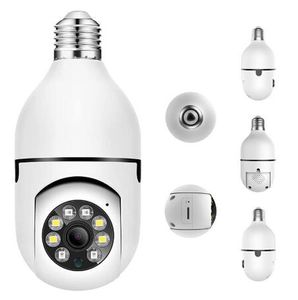 A6 Light Bulb Camera Wireless 1080p 360 градусов Panoramic Smart HD Wi -Fi Cam Night версия Home Security IP Supilance CCTV Светодиодный держатель лампы Mini E27 Head DHL