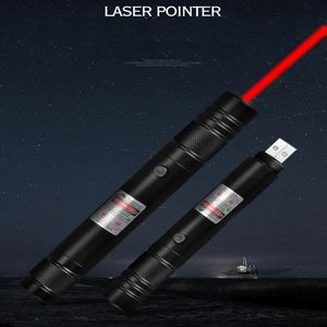 BGD6 650nm Red Laser Pointer Pen Built-in Rechargeable Battery USB Charging For Office and Teaching239x
