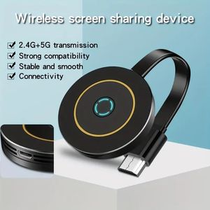 Nowy, podwójny, bezprzewodowy telefon HDMI bez opóźnień Projektor 5G jest wyposażony w TV 4K Ultra-High-Definition Picture Quality i ekranu,