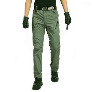 Pantaloni da uomo IX9 City Tactical Cargo Men Combat SWAT Army Military Cotton Multi Pockets Stretch flessibile Pantaloni casual da uomo 4XL