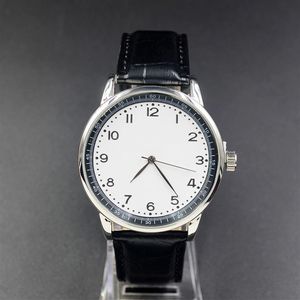 God kvalitet Populära bilar Ben Logo Herrläderband Strap Quartz Wrist Watch310g