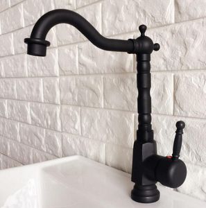 Rubinetti da cucina Rubinetto per lavabo in ottone lucidato a olio nero Rubinetto monocomando girevole Lavandino del bagno e rubinetti per acqua fredda 2nf350