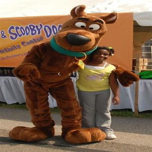 Helt ny Scooby Dog Plush Mascot kostymer vuxen storlek barn barn gåva leksak 208h