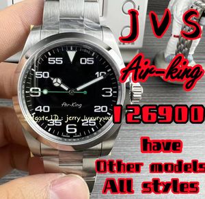 JVS 126900 Air-King Luxury Men's Men's Watch 3230 No Calendar Gear Механическое движение 904L из нержавеющей стали 40-мм супер швейцарский