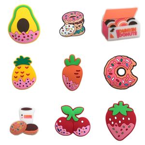 Akcesoria części butów uroki pączki dla chłopców Dziecięce Dziewczyny Pvc Pvc Clog Pins Cute Pack Decoration Slajdes Sandals Bransoletka Dband dsges