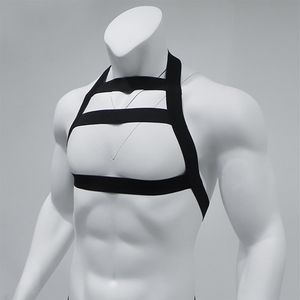 Мужской сексуальный костюм нейлоновый корпус жгут для груди высота эластичный плечевой ремешок гей -мужской повязый повязый поклон