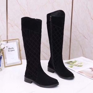Designer boots women's boots luxury boots matte leather knee boots brand multiple styles cloth boots leather boots outdoor fall winter size 35-41
