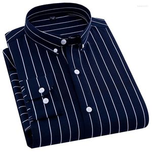 Мужские рубашки классическая полоса сплошная рубашка с легкой уходом