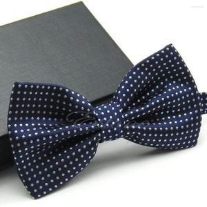 Bow Ties 4xbe Fashion Men's Justerable Tuxedo Polka prickar Classic Wedding Party Bowtie Tie