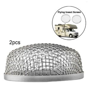 All Terrain Wheels 2 Pieces RV Furnace Cover 2.8inch Stainless Steel Mesh Screens Heater Exhaust Vents