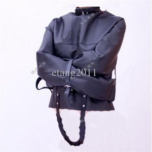 bdsm Prodotti del sesso giocattoli del sesso Bondage Black Sofe Leather Bolero regolabile Straitjacket319n