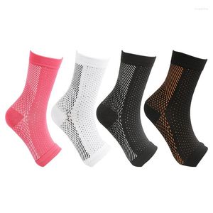 Sportstrumpor 1 par fot anti-fatigue ankel Stöd Relief Smärta Kompression för män Kvinnor Sport Running Yoga Brace Sock